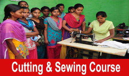 tailoring course banner of siksha vikash mission